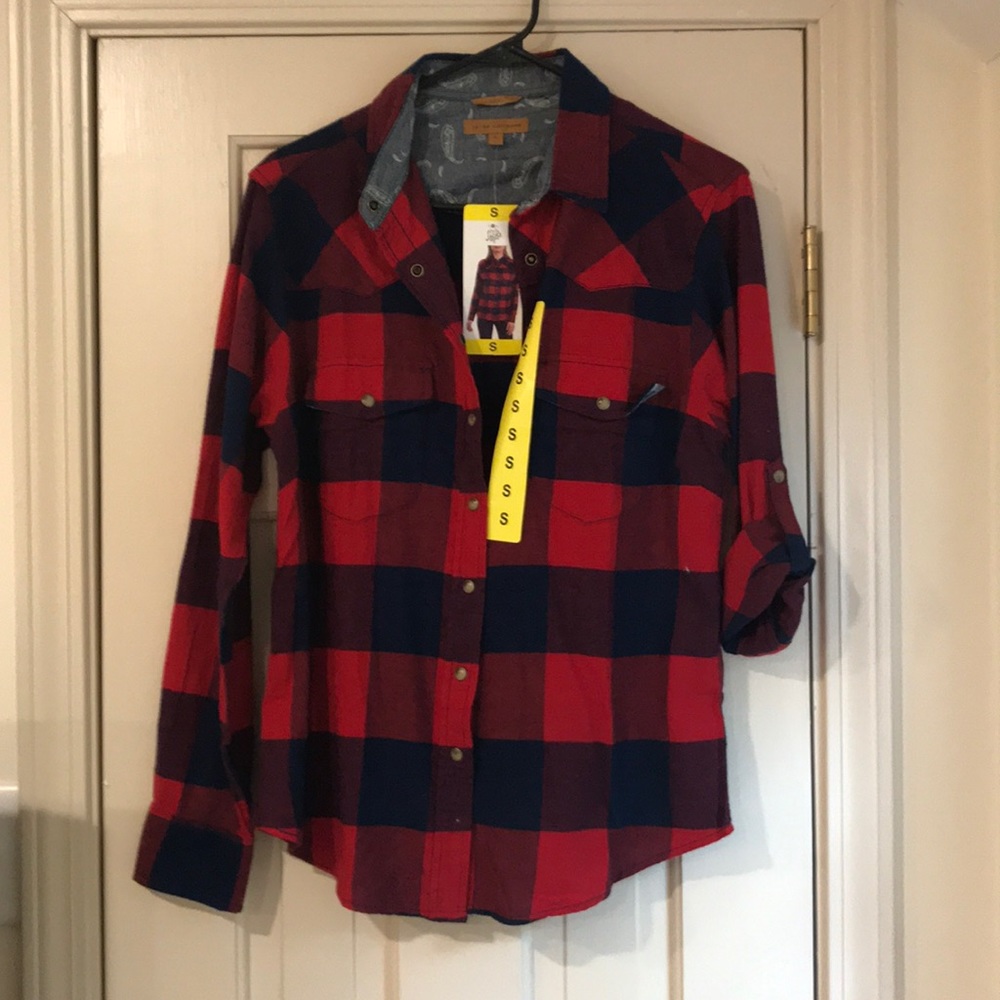 Plaid button down